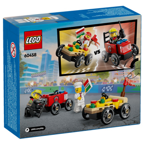 Lego City Pizza vs. Fire Truck Race Car Pack 60458